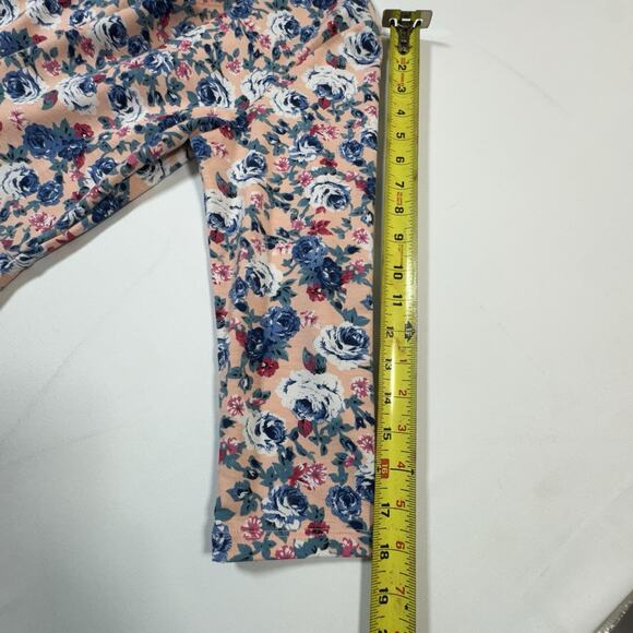 Tomsware Women’s 2XL Floral Fit & Flare Dress Peach Blue Roses 3/4 Sleeve - Picture 4 of 7